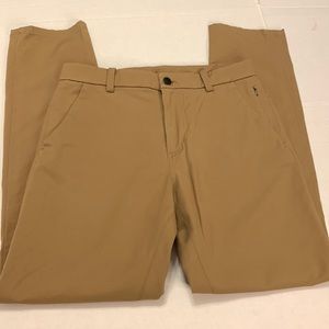 Lululemon Men's Slim Khaki Slacks Pants Light Brown 30 x 30